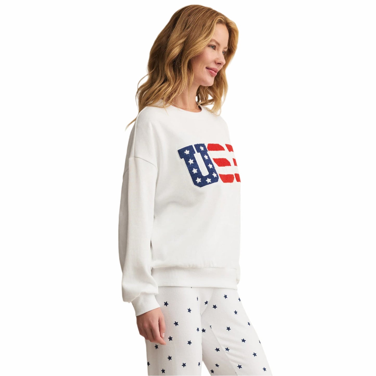Z Supply Women's Oversized USA Sweatshirt